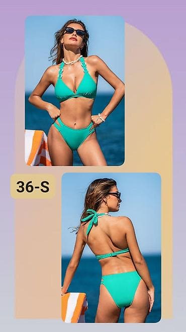 Ženski bikini kupaći kostim – veličina 36/S - Dvodelni set u