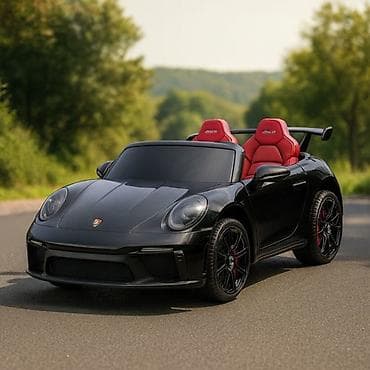 Ostale dečije stvari: Dečiji auto na akumulator Porsche 911 GT3 – Crni, 24V, Dvosed, 4x4 — 3