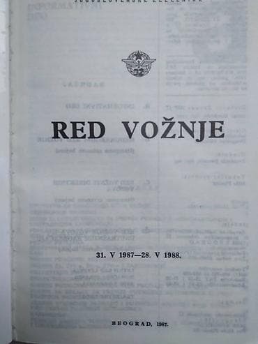 Muzički instrumenti: KnjigaLRed voznje 1978/88.god. ocuvana — 2
