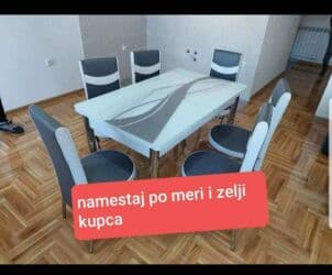 Kids' furniture: 🔥Akcija🔥 Sto i 6 stolica СЕNА КОМРLЕТА: 260€ TRPEZARIJSKI STO — 7