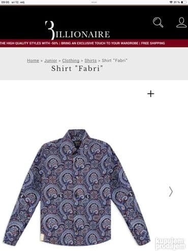 Ostala muška odeća: Original FABRI - BILIONAIRE kosulja 46/47 2 komada 100% cotton Ramena — 6