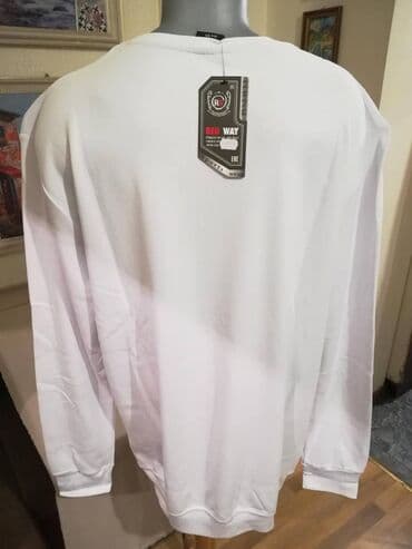 Suits: Sweatshirt, 5XL, color - White — 4