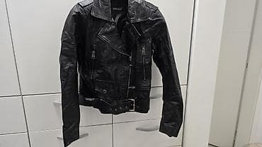 dex rock trenerka: Ženska kožna biker jakna Pasado, crna - Materijal: crna koža sa — 1