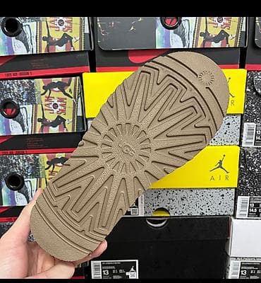 holandske klompe: UGG platforme papuče / klompe u camel boji, izrađene od mekog — 4