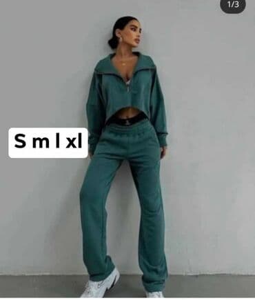 just do it trenerke: Ženski trenerka komplet – duks + donji deo - Model: oversize, moderan — 3