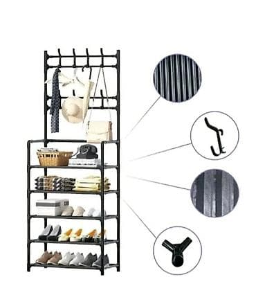 čiviluk forma ideale: 2u1 cipelarnik sa čivilukom. Police za cipele u 5 nivoa i čiviluk u 2 — 2