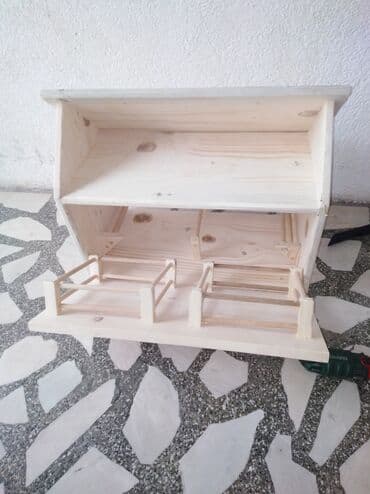 slatke poruke za decu: Farma rucno napravljena od cistog drveta Dimenzije: 30 dubina  54 — 6