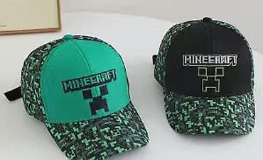 pepco zeke za bebe: Minecraft kačketi za decu - Dizajn: vezeni Minecraft logo i Creeper — 4
