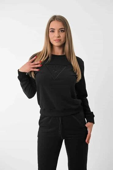 tech fleece zuti: Ženska dukserica žute boje sa dugim rukavima i okruglim izrezom — 15