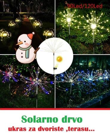 bakarni prsten: 𝗨𝗸𝗿𝗮𝘀𝗶𝘁𝗲 𝘃𝗮š𝗲 𝗱𝘃𝗼𝗿𝗶š𝘁𝗲! LED solarno drvce ➡cena 2690 din2. / 2.kom — 1