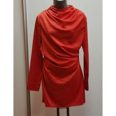 selection to perfection haljine: Zara M (EU 38), color - Orange, Cocktail, Long sleeves — 1