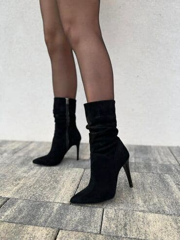 kožna anatomska obuća: STREČ ČIZIMA 🔥eko -koza ➡️mekana i lagana ➡️štikla 10cm Cena4300rsd — 9