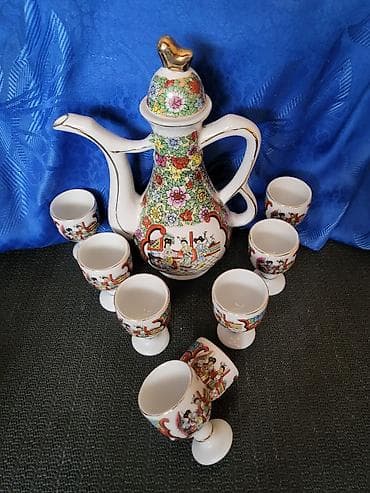 metalac leskovac: Porcelanski nov servis za zestoko pice iz 70ih godina Kina. Servis — 5