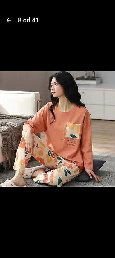 Kape i aksesoari: Ženske pidžame – dvodelni kompleti - Gornji deo: dug rukav, udoban — 8