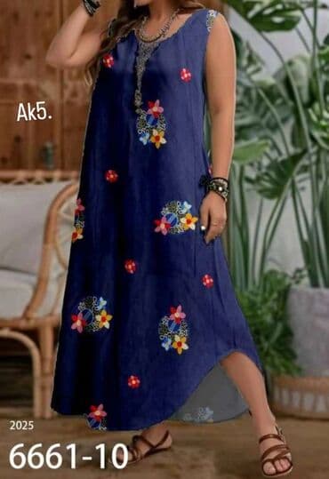 haljine dugih rukava svecane: 3XL (EU 46), color - Multicolored, Oversize, Without sleeves — 6