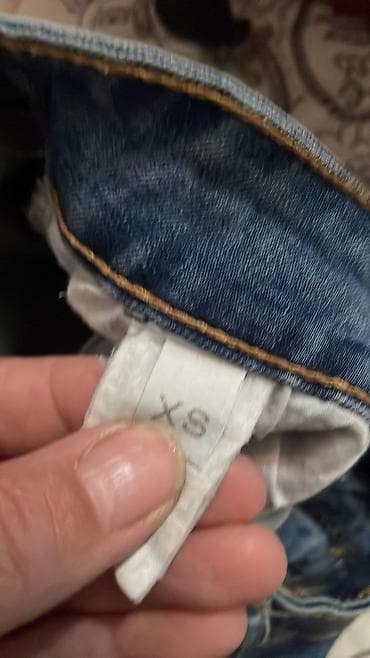 forclaz pantalone: Ženske farmerke – tamnoplavi isprani teksas, veličina XS. - Kroj — 3