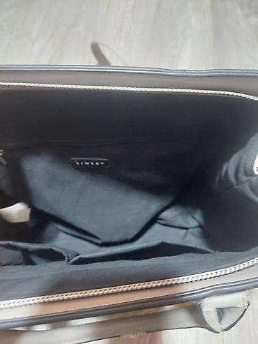 baletanke sa kaisem: Ženska torba Linsay – elegantna siva poslovna/šoping torba - Brend — 2