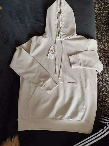 patike za halu: RESERVED dukserica sa kapuljačom – model S - Boja: svetlo bež/ekri - — 1