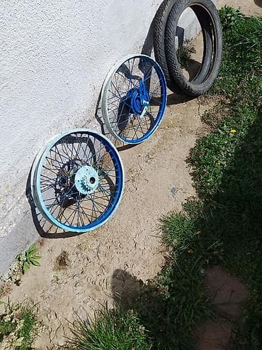 Komplet točkova za moped pony expres - Prednji i zadnji žbičani točak