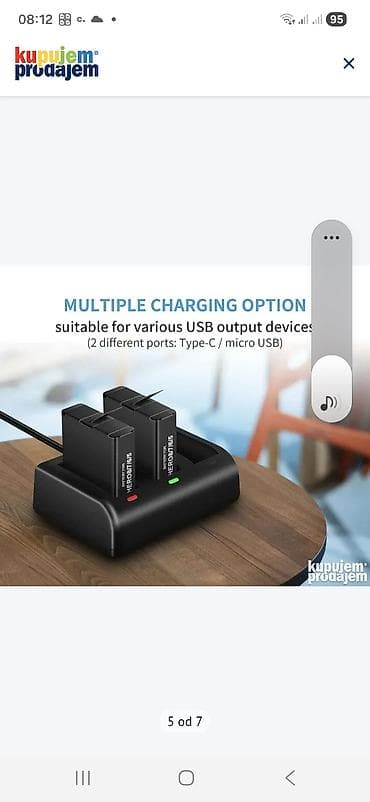 maske za iphone: Morpilot set – punjač i 2 baterije Li-ion baterije za GoPro 5 6 7 8 — 7