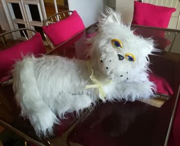 bruder igracke srbija: Velika bela čupava mačka, dužina 90 cm — 5