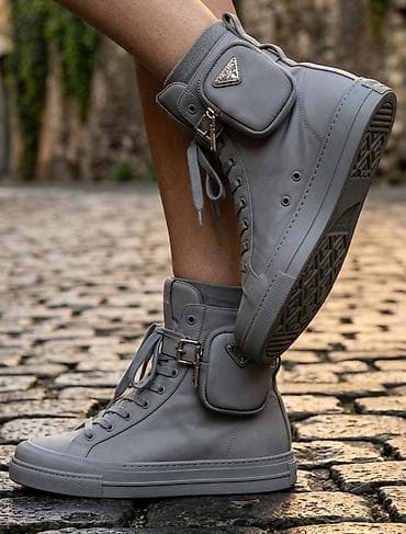 bonatti muski sorcevi: Sive visoke patike sa džepićima na članku - Dizajn: visoki model sa — 1