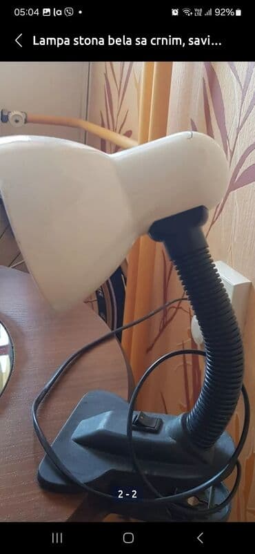 Stona lampa, bоја - Bela, Novo — 2
