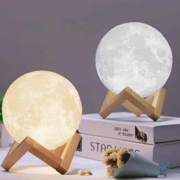 stone lampe za deciju sobu: Ova lampa svojim izgledom i bojom podseća na mesec, pa samim tim — 1