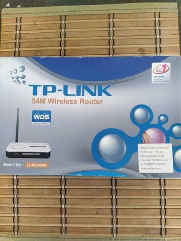 TP-LINK WR340G Polovan

Sve ispravno bez mana.
Komplet sa kutijom — 2