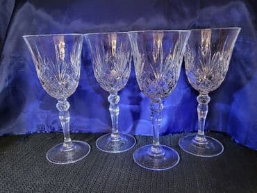kristalne čaše prodaja: Case kristal za vino iz 70ih. Kristalne case za vino,bez osecenja,sve — 6