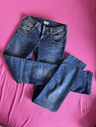 Pepe Jeans ženske farmerke – klasičan tamnoplavi denim sa svetlijim