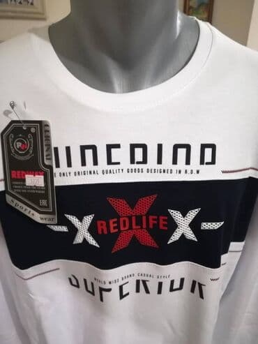 Suits: Sweatshirt, 5XL, color - White — 2