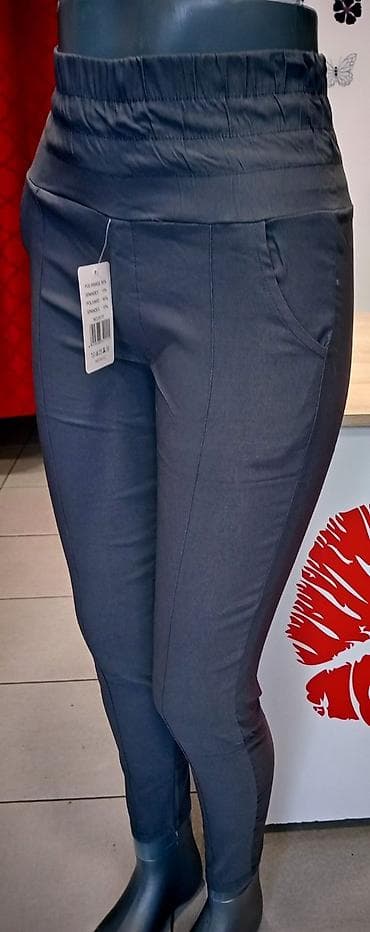 prelepo: Ženske pantalone IDEAL pamuk elastin vel. S. M. L. Xl. 2xl. Cena — 5