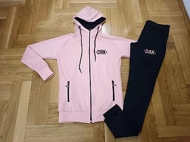 Dvoslojna sportska trenerka – model DRK - Gornji deo: roze dukserica