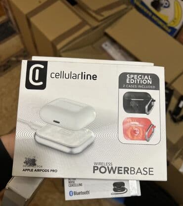 Punjači: Bezicni Punjac Cellular Line za Airpods Pro + 2 futrole. Wireless — 1