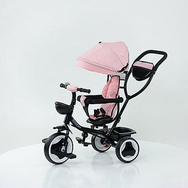 Kids' bicycles: Dečiji tricikl sa ručkom za roditelja i tendom 431 - — 3