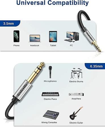 torbe za laptop samsonite: Audio kabl 3.5 mm (TRS) na 6.35 mm (1/4") – stereo - Konektori: 3.5 — 3