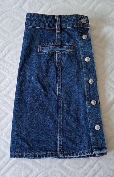 pro touch patike oglasi: PULL&BEAR denim suknja - Model: A-kroja, kopčanje sprijeda nizom — 3