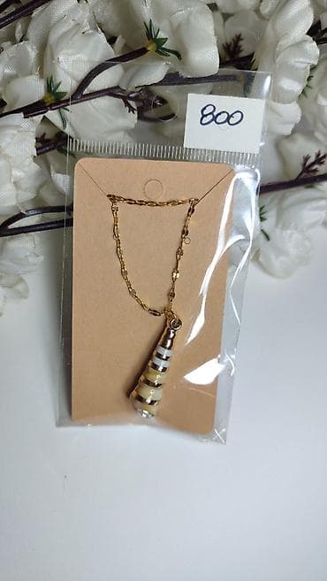 kosulje sa elastinom: Ogrlica sa privjeskom u obliku morske školjke - Privjesak: spiralni — 5