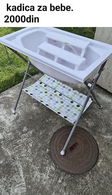 elektricni paletar kupujem prodajem: Kadica za bebe sa stalkom - Praktčna kadica na preklopivom metalnom — 1