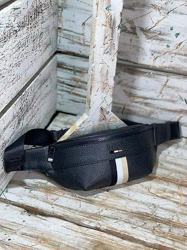 Venčanice i aksesoari: 🎒 STYLISH BUM BAG ✨ Crna eko-koža sa reljefnim uzorkom – super — 2