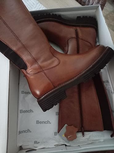 kickers cipele prodaja: Bench kožne čizme – model Klupa - Visoke ženske čizme do kolena - — 3