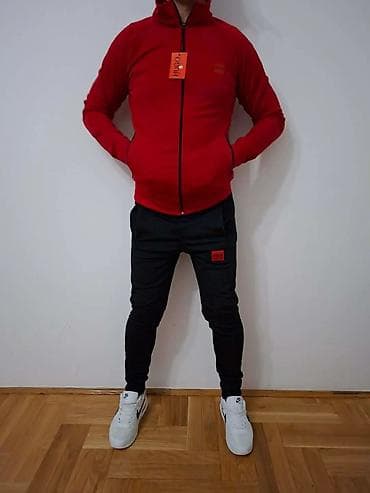 komplet nike: Komplet, M, Jordan, bоја - Crvena, Poliester — 2