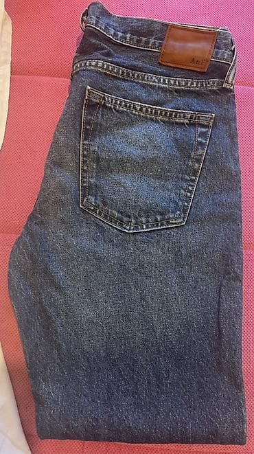 teksas košulja: Farmerke, Abercrombie & Fitch, bоја - Tamnoplava — 1