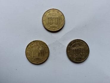 Muzički instrumenti: 10 Euro centi 2002 A Germany 1 novčić i 2002 D Germany 2 novčića.Jedan — 2