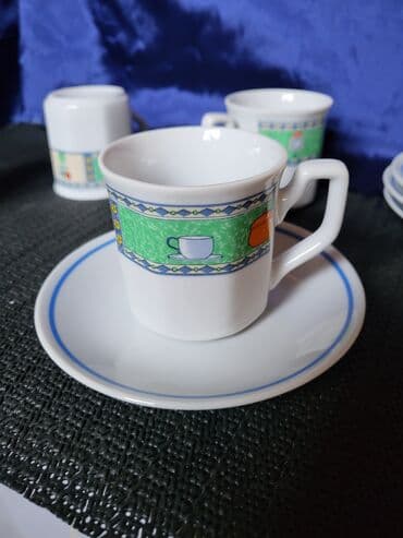 solje za caj: Soljice nove za kafu Zajecar porcelan iz 70ih. Soljice perfektne,na — 8