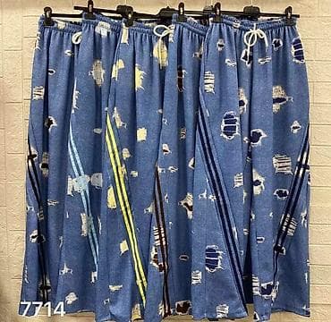 Pants: Ženske široke pantalone sarene lezerne nogavice na uckur za — 3