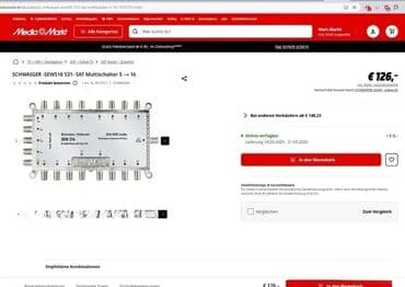 satelitska antena: *** SUPER AKCIJA *** #2329 Schwaiger - SAT Multi-Switch SEW 516; — 2