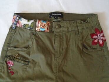 push up pantalone: Original Desigual moderne farmerke sa vezenim zakrpama i drugim — 8