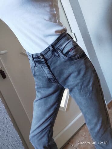 Pantalone, Farmerke, Šortsevi: Denim visok struk s/m — 2